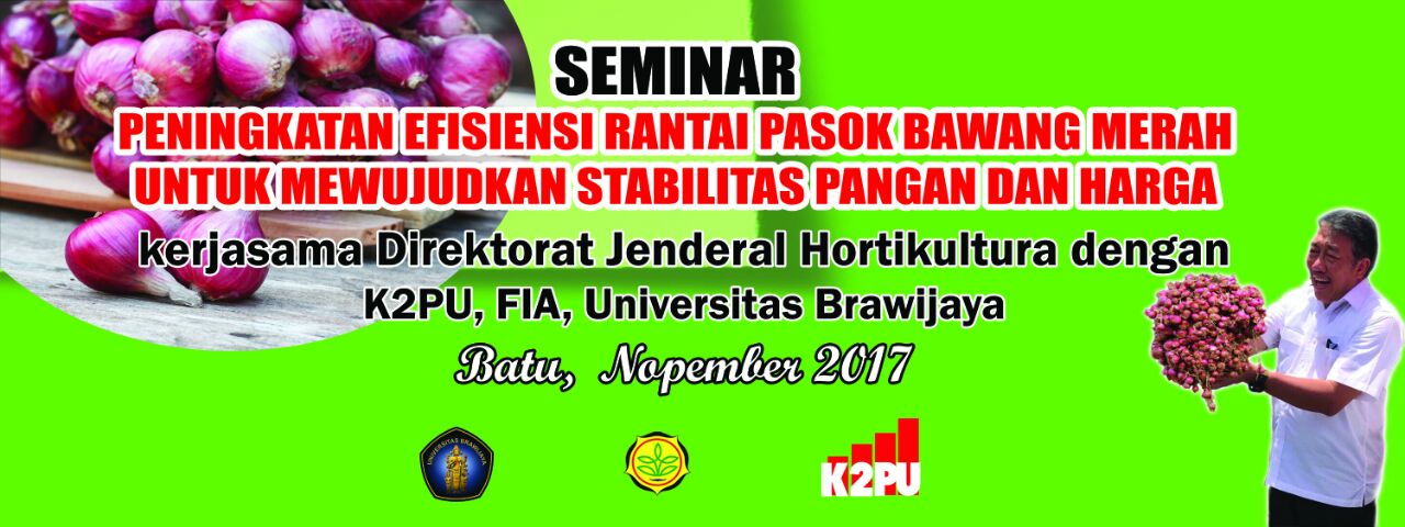 Seminar Kerjasama K2PU dan Kementerian Pertanian tentang Rantai Pasok Bawang Merah